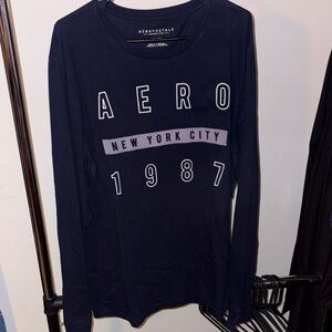 Aeropostale Navy Long Sleeve Tee